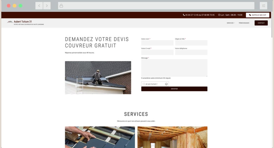 Aubert Toiture 31 Desktop